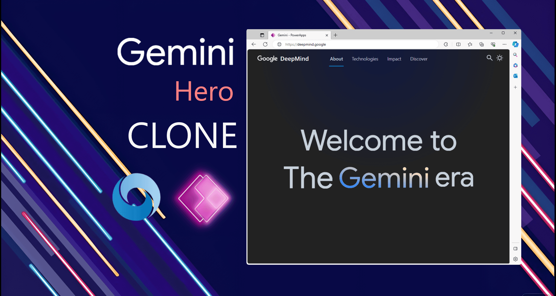 DeepMind Gemini Hero Page Clone