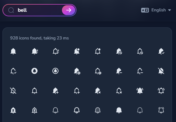 svg icons search for bells on yesicon